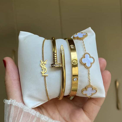 Bracelet 5 Motifs VC - White