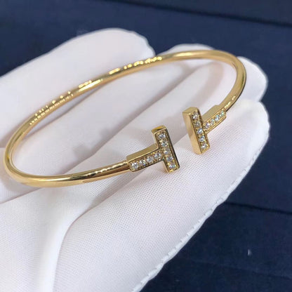 Bracelet T Wire Diamants TF Gold