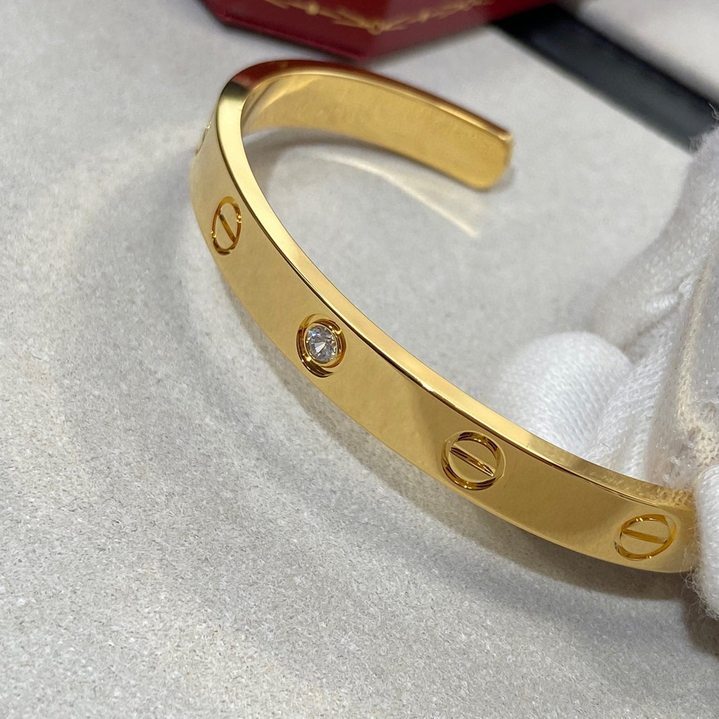 Bracelet Love Diamond Open Cuff