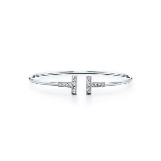Bracelet T Wire Diamants TF Silver